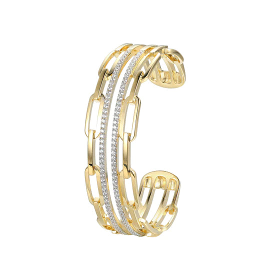 Charles Garnier Modern Elegance Paperclip Cuff