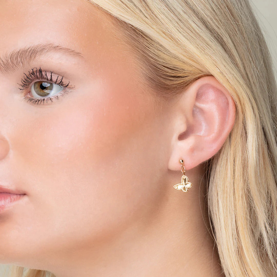 Phillip Gavriel Popcorn Petite Butterfly Dangle Earrings