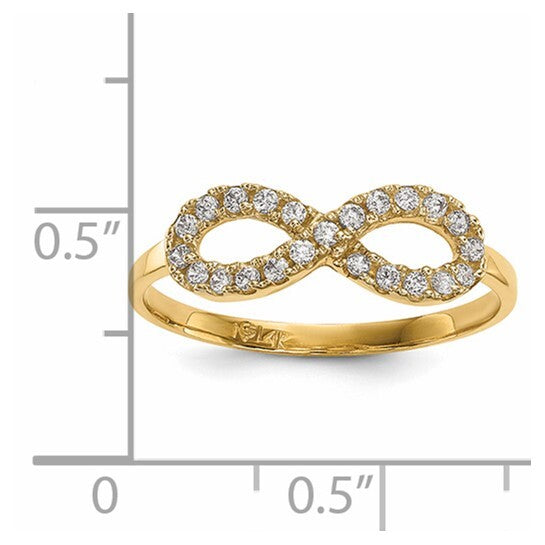 14k Infinity Symbol Ring