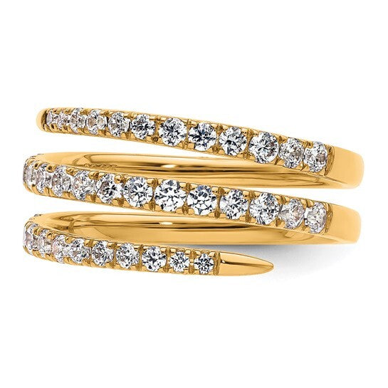 True Origin 14k Lab Grown Diamond VS Fancy gold Band