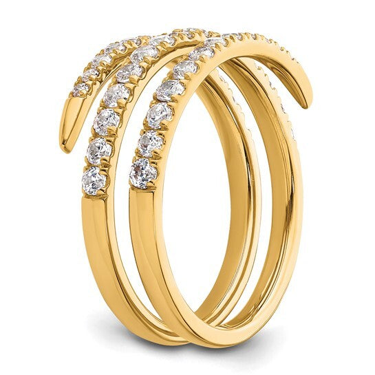 True Origin 14k Lab Grown Diamond VS Fancy gold Band