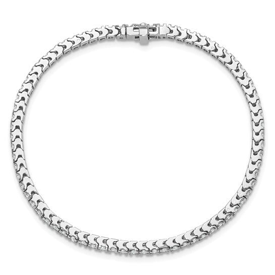 14k White Gold AA Diamond Tennis Bracelet