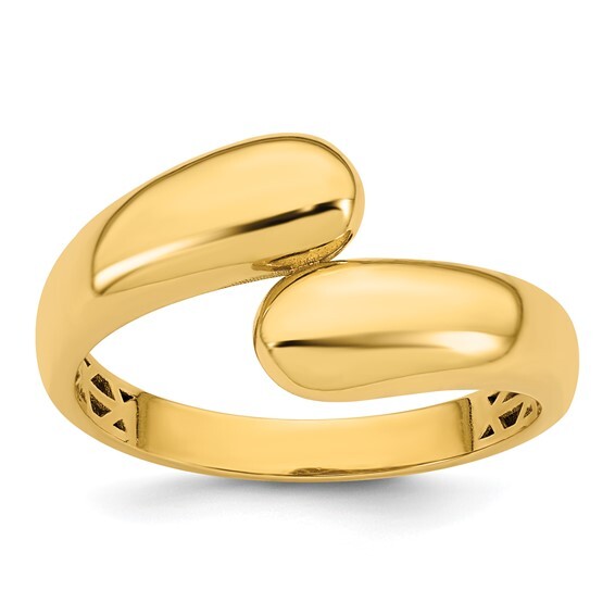 14K Yellow Gold Bypass Ring