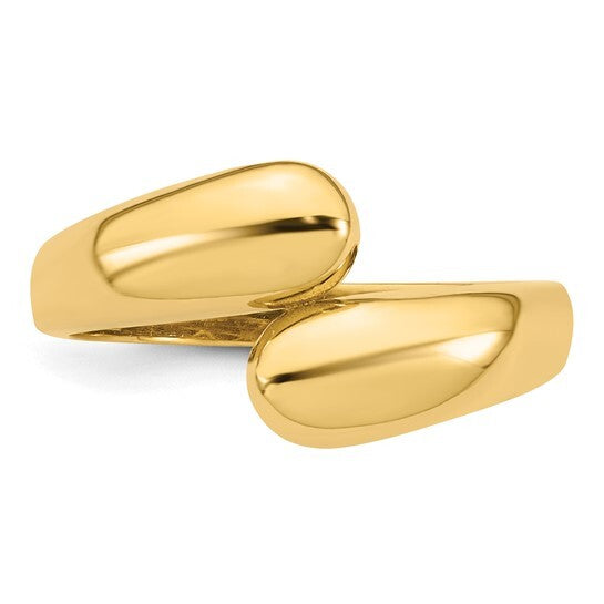 14K Yellow Gold Bypass Ring