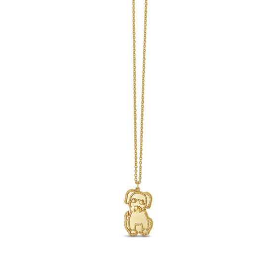 Phillip Gavriel Popcorn Puppy Necklace