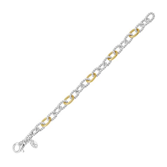 Phillip Gavriel Silver & 18K Gold San Zeno Italian Cable Chain