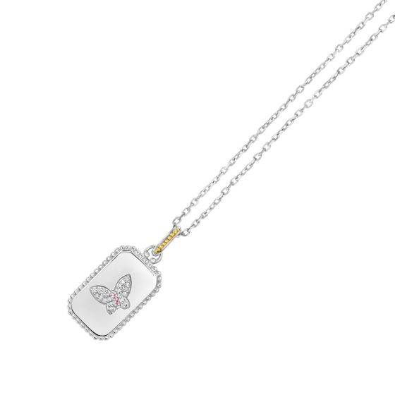Phillip Gavriel Gold Butterfly Medallion Tag