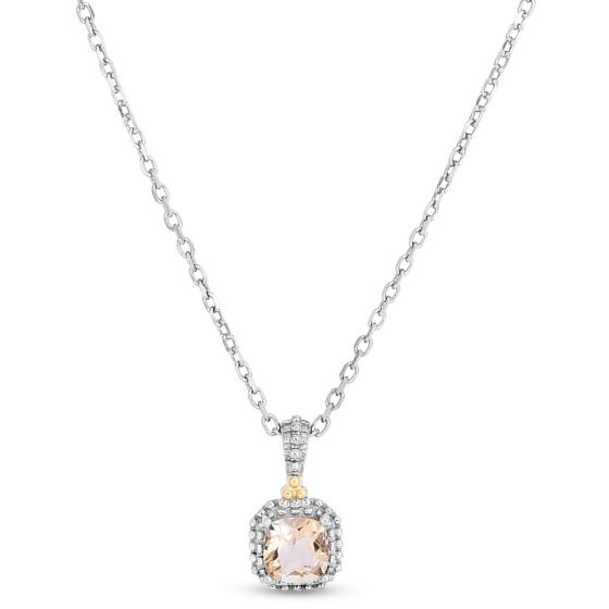 Phillip Gavriel Honey Quartz Drop Popcorn Pendant