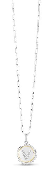 Phillip Gavriel Popcorn Initials Necklace Series - All Letters