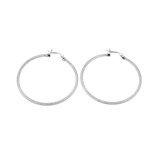 Charles Garnier Sterling Silver Round Hoop Earrings