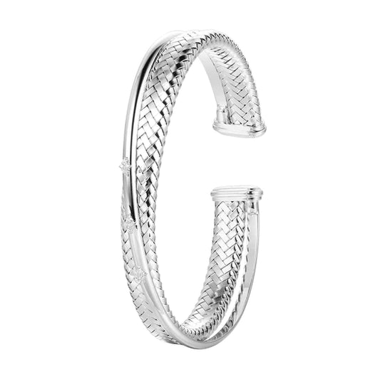 Charles Garnier Twist Mesh Brilliance Cuff