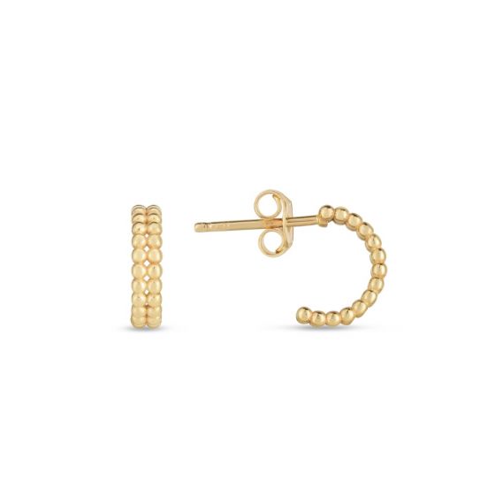 Phillip Gavriel Double Row Mini Popcorn Earrings