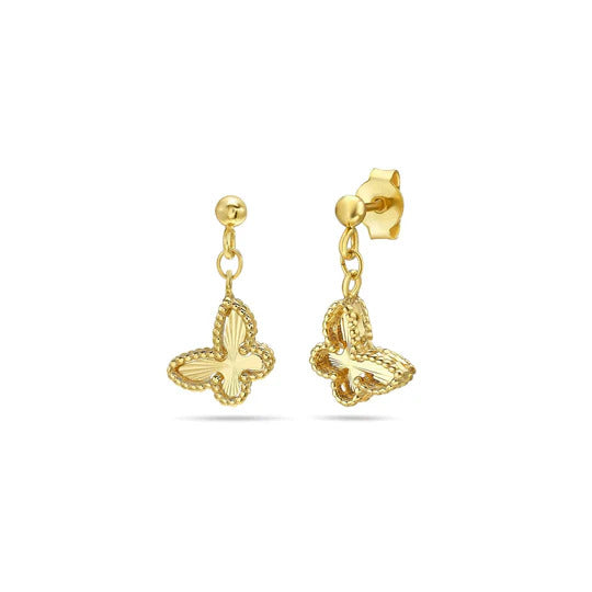 Phillip Gavriel Popcorn Petite Butterfly Dangle Earrings