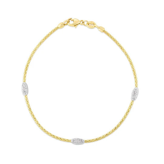 Phillip Gavriel Popcorn Diamond Station Bracelet