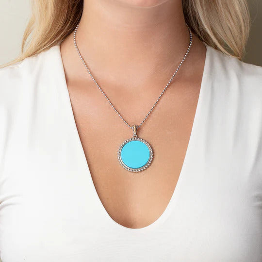 Phillip Gavriel Popcorn Turquoise Medallion