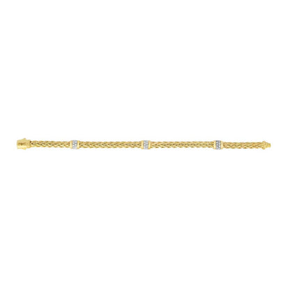 Phillip Gavriel Woven Diamond Station Bracelet