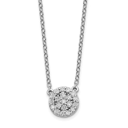 14k White Gold Diamond Necklace