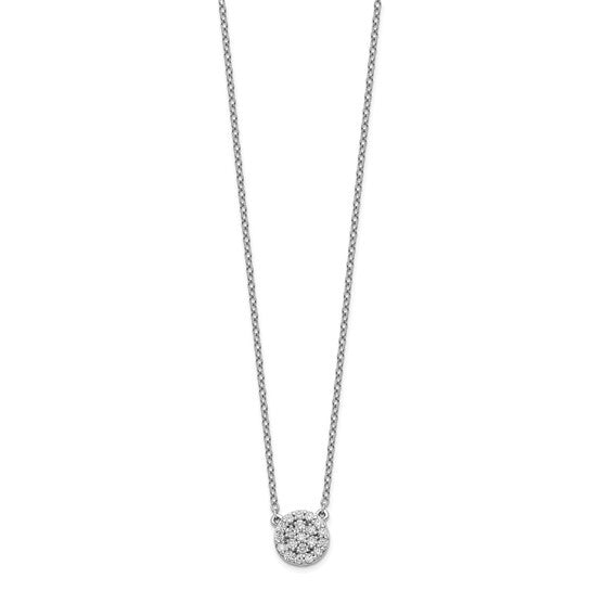 14k White Gold Diamond Necklace