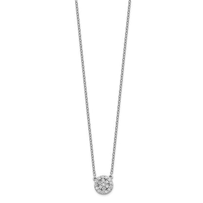 14k White Gold Diamond Necklace