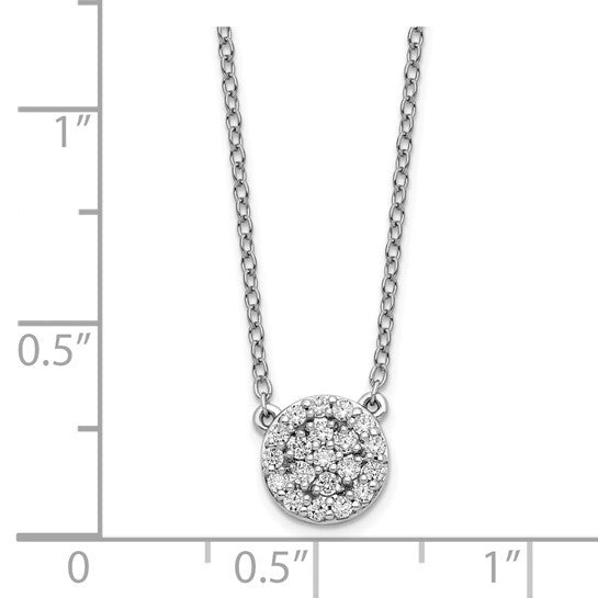 14k White Gold Diamond Necklace