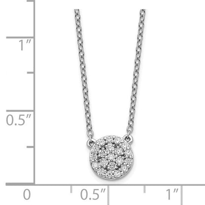 14k White Gold Diamond Necklace