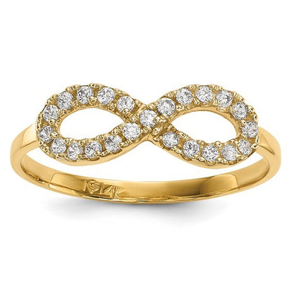 14k Infinity Symbol Ring