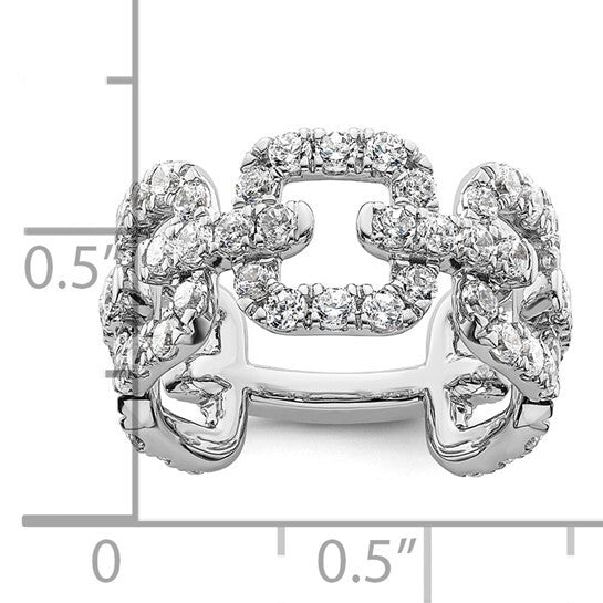 True Origin 14k White Gold Lab Grown Diamond VS Band