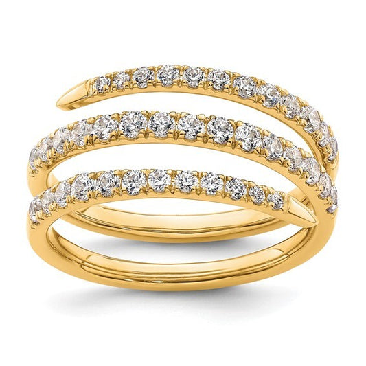 True Origin 14k Lab Grown Diamond VS  Fancy gold Band