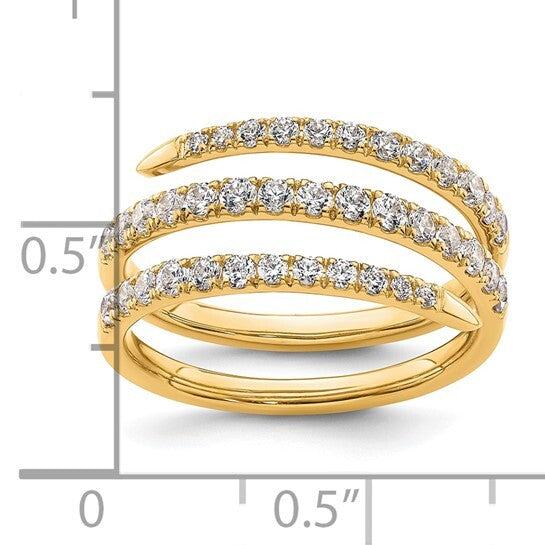 True Origin 14k Lab Grown Diamond VS  Fancy gold Band