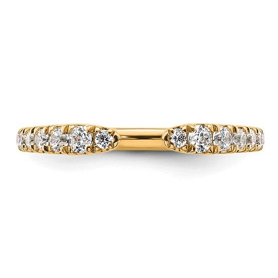 True Origin 14k Lab Grown Diamond VS  Fancy gold Band