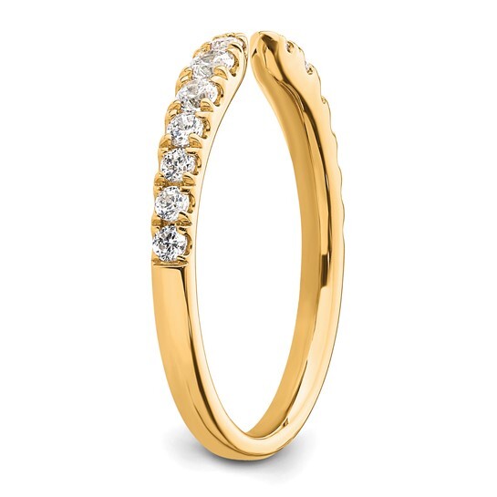 True Origin 14k Lab Grown Diamond VS  Fancy gold Band