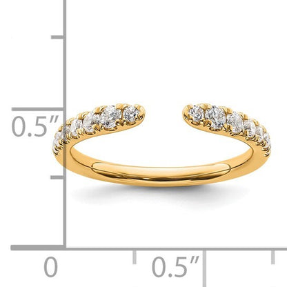 True Origin 14k Lab Grown Diamond VS  Fancy gold Band