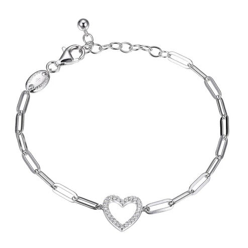 Charles Garnier Cherished Heart Paperclip Bracelet