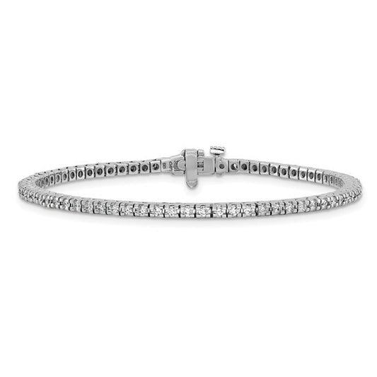 14k White Gold AA Diamond Tennis Bracelet