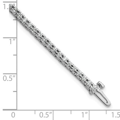 14k White Gold AA Diamond Tennis Bracelet