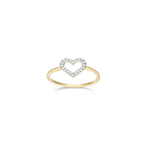 Charles Garnier Heart Diamond Ring