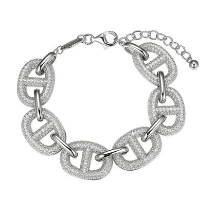 Charles Garnier Marina Sparkle Sterling Silver Bracelet