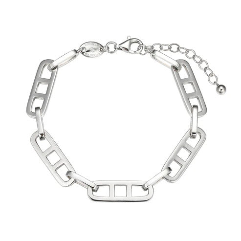 Charles Garnier Paperclip Link Sterling Silver Bracelet