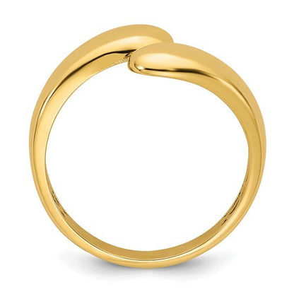 14K Yellow Gold Bypass Ring