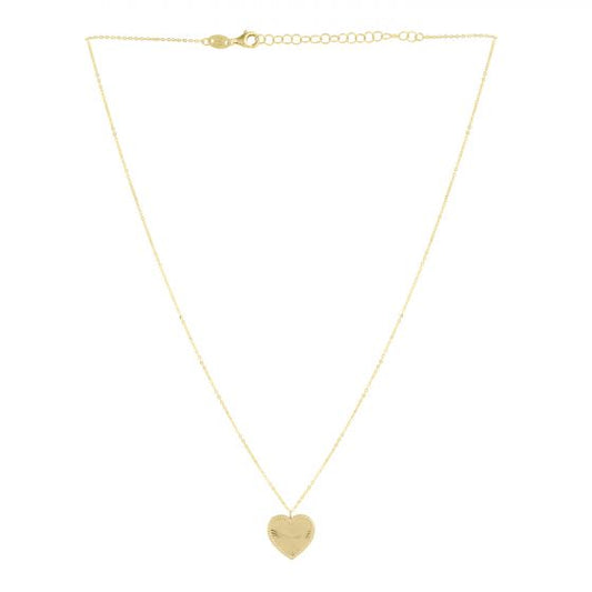 Phillip Gavriel Popcorn Radiating Heart Necklace