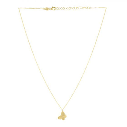 Phillip Gavriel Popcorn Butterfly Necklace