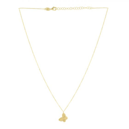 Phillip Gavriel Popcorn Butterfly Necklace