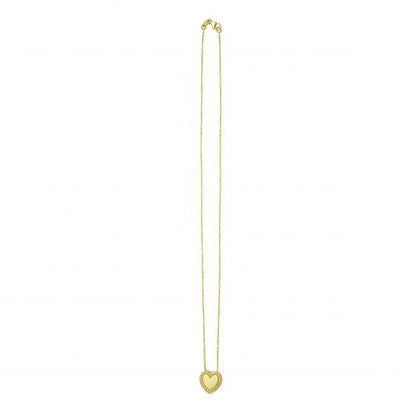 Phillip Gavriel Gold Beaded Heart Necklace