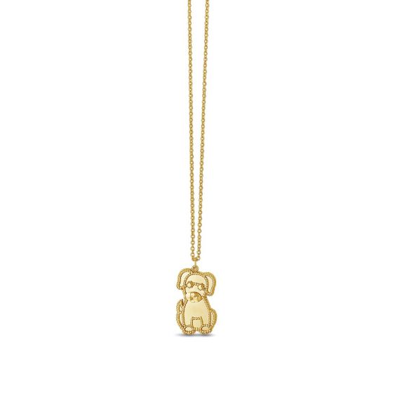 Phillip Gavriel Popcorn Puppy Necklace