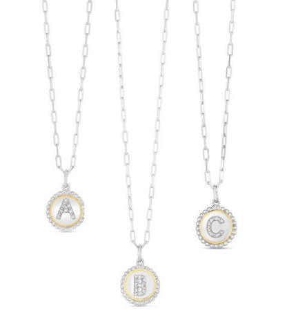 Phillip Gavriel Popcorn Initials Necklace Series - All Letters