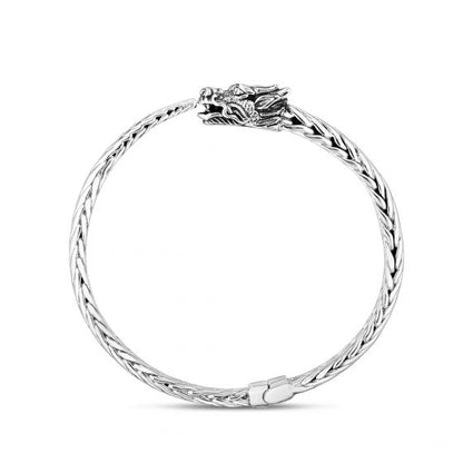 Phillip Gavriel Woven Creatures Sterling Silver Dragon Bangle