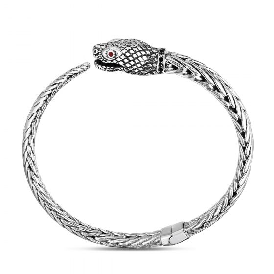 Phillip Gavriel Woven Creatures Sterling Silver Snake Bangle