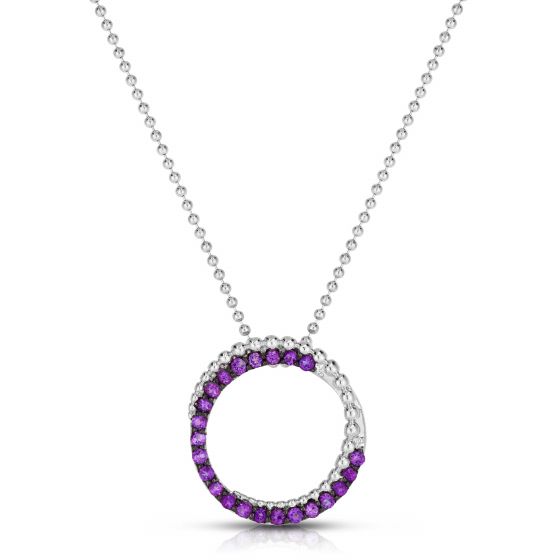 Phillip Gavriel Amethyst Popcorn silver Pendant