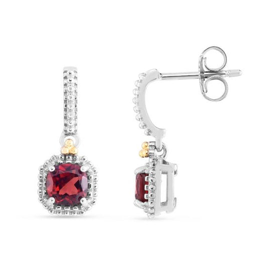 Phillip Gavriel Garnet Drop Popcorn Earring