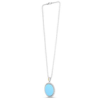 Phillip Gavriel Popcorn Turquoise Medallion